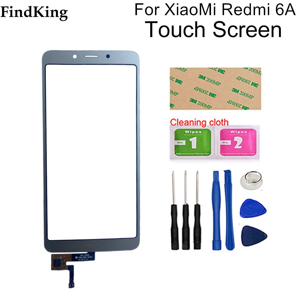 5.45 ''berühren Bildschirm Vorderseite Glas Für Xiaomi Redmi 6 6A Touchscreen Digitizer Sensor Tafel Ersatz Teile Werkzeuge Kleber: gold mit Tools