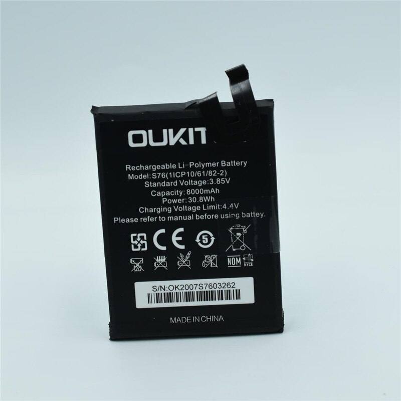 production date for OUKITEL WP7 battery 5000mAh Long standby time High capacity for OUKITEL S76 battery