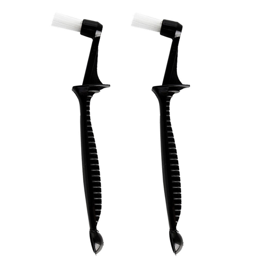 2Pcs Coffee Machine Brush Cleaner Nylon Espresso Brush with Spoon for Coffee Machine Cleaning Tools