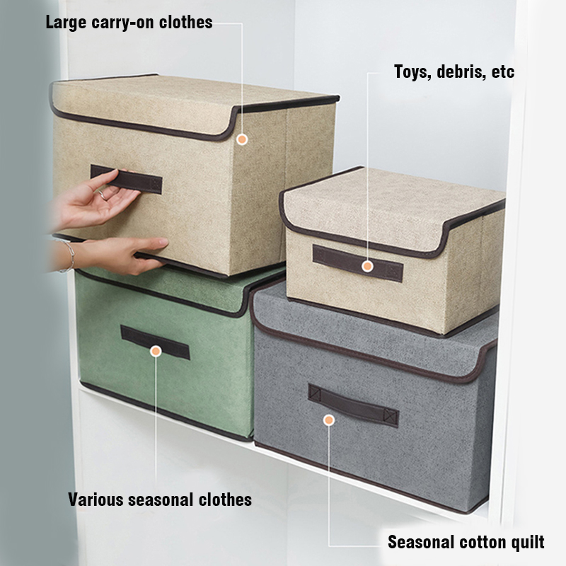 Caja de almacenamiento plegable, caja de almacenamiento portátil a prueba de polvo para ropa y artículos diversos, caja de almacenamiento plegable con edredón, bolsa de almacenamiento de ropa