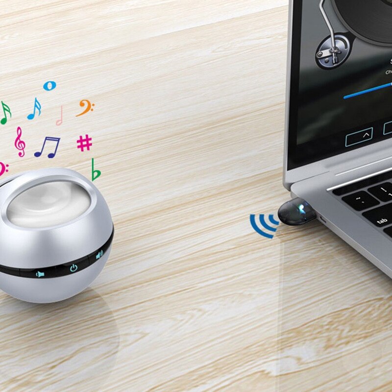 USB Dongle Bluetooth 5.0 20M Mouse Keyboard Receiver PC Laptop Audio Receiver