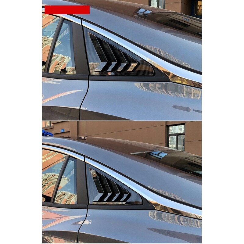 Rear Side Window Louvers, Scoop Louvers Cover Blinds for MG 5 MG5 Car Exterior Accessories