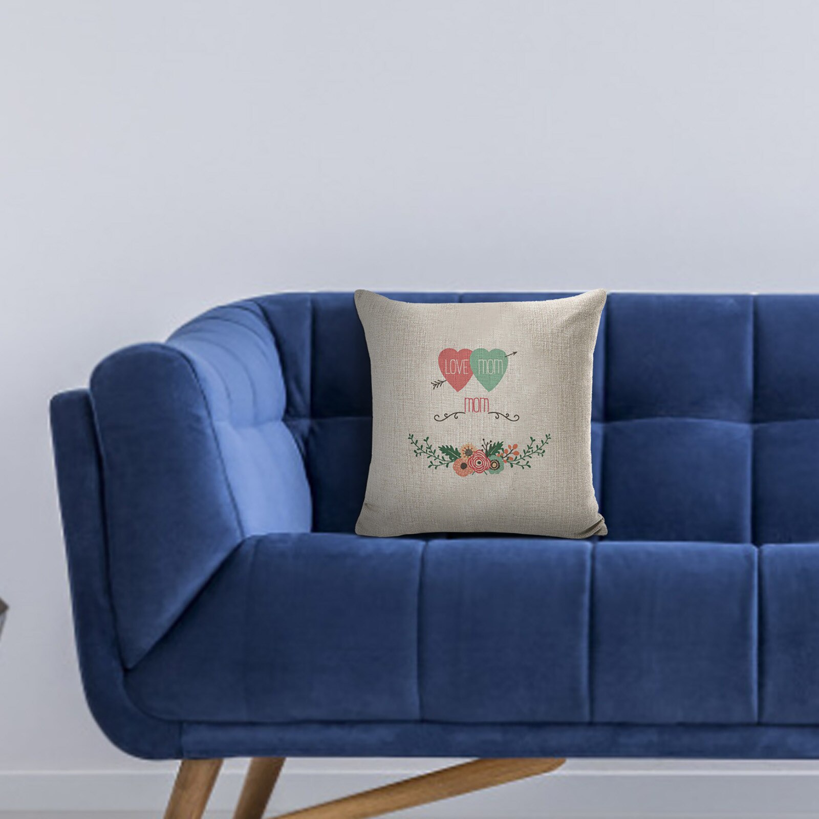 Cojín con estampado de letras para sofá, funda de almohada de 45x45 cm, decoración para el hogar,