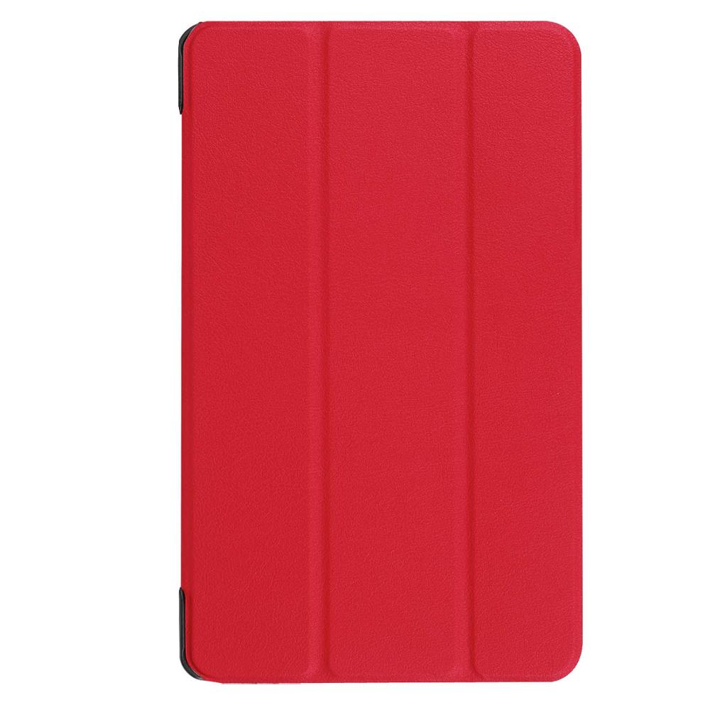 Tablet Case For Samsung Galaxy Tab S2 9.7 inch T810 T813 T815C T819C Smart Case 3 Folding Stand Auto Sleep/Wake Back Cover: Red