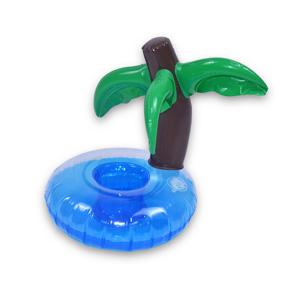 JIAINF pool float 10 teile/los Mini Coconut baum getränke tasse halter aufblasbare PVC schwimmen pool erholung wasser sommer spielzeug