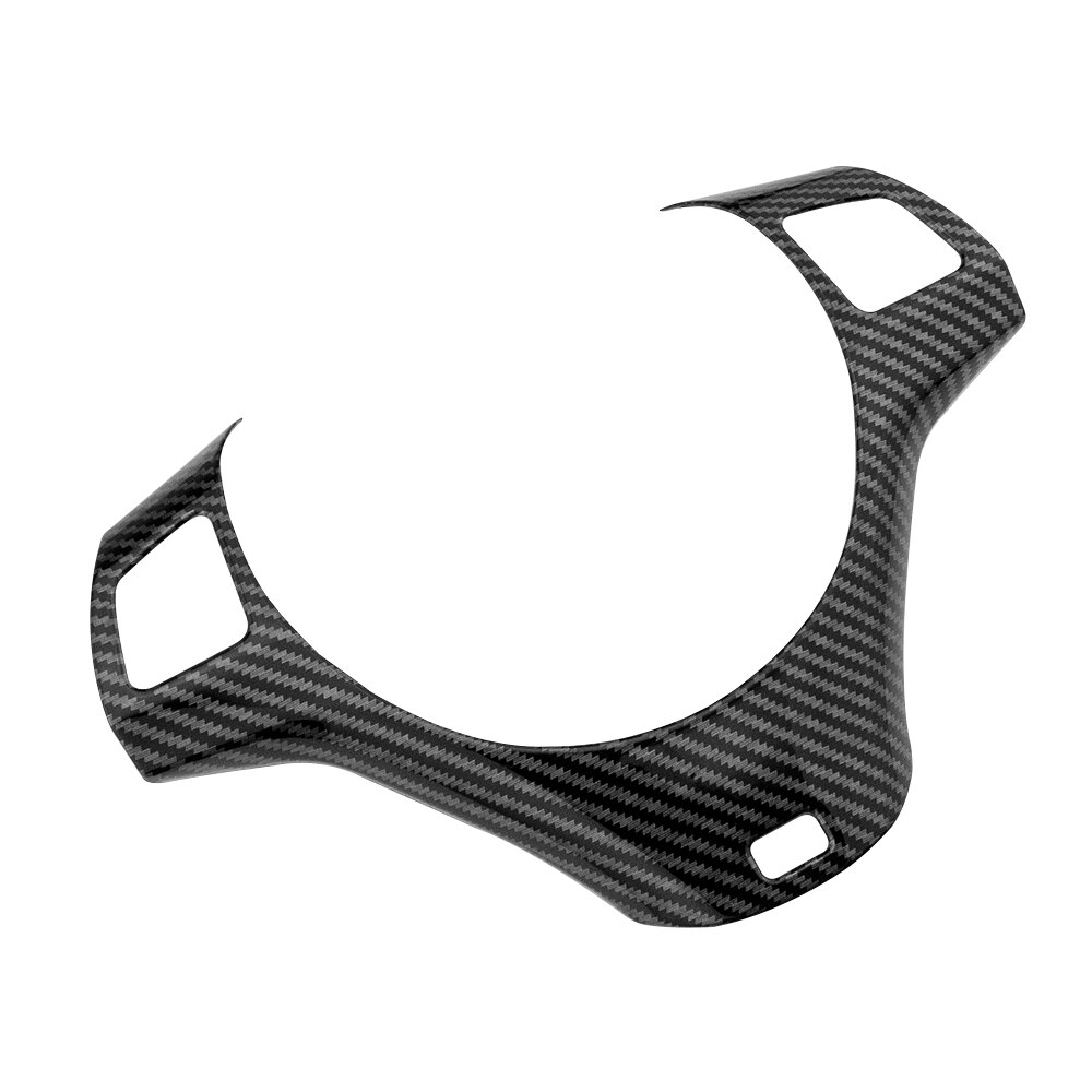 Cubierta decorativa para Panel de volante de coche, pegatina de moldura de fibra de carbono para BMW Serie 1, 3, E87, E90, E92, E93, 2005 -: Style 2
