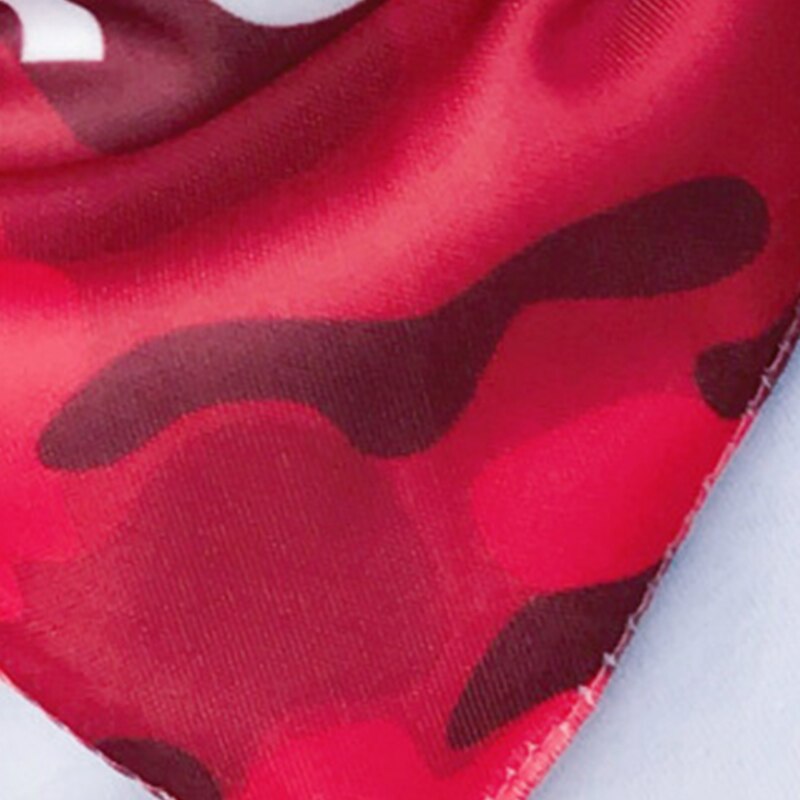 Husdjurshund bandana halsduk valphalsband söt hundtillbehör vip  lc0198 s- l tre storlek: Röd kamouflage / L