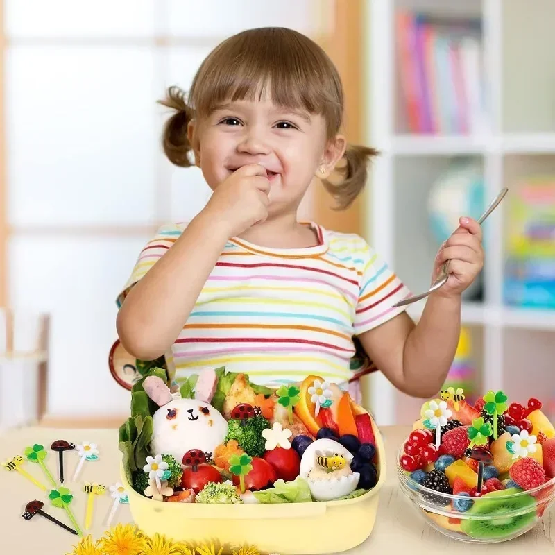 Accesorios para fiambrera Bento, selecciones de frutas y alimentos, tazas de silicona, divisores de fiambrera y bandas envolventes de silicona multiusos para niños