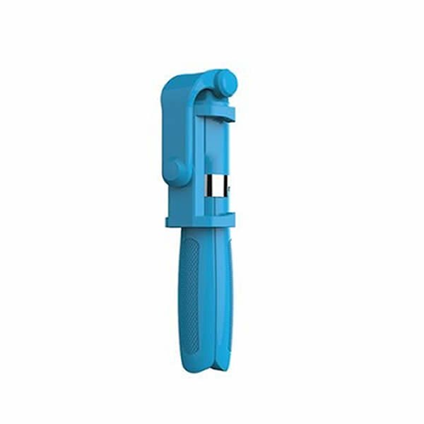 Perche à selfie pour iPhone, Samsung ou Huawei, accessoire Bluetooth avec trépied, alliage en plastique, égo-portrait: Blue