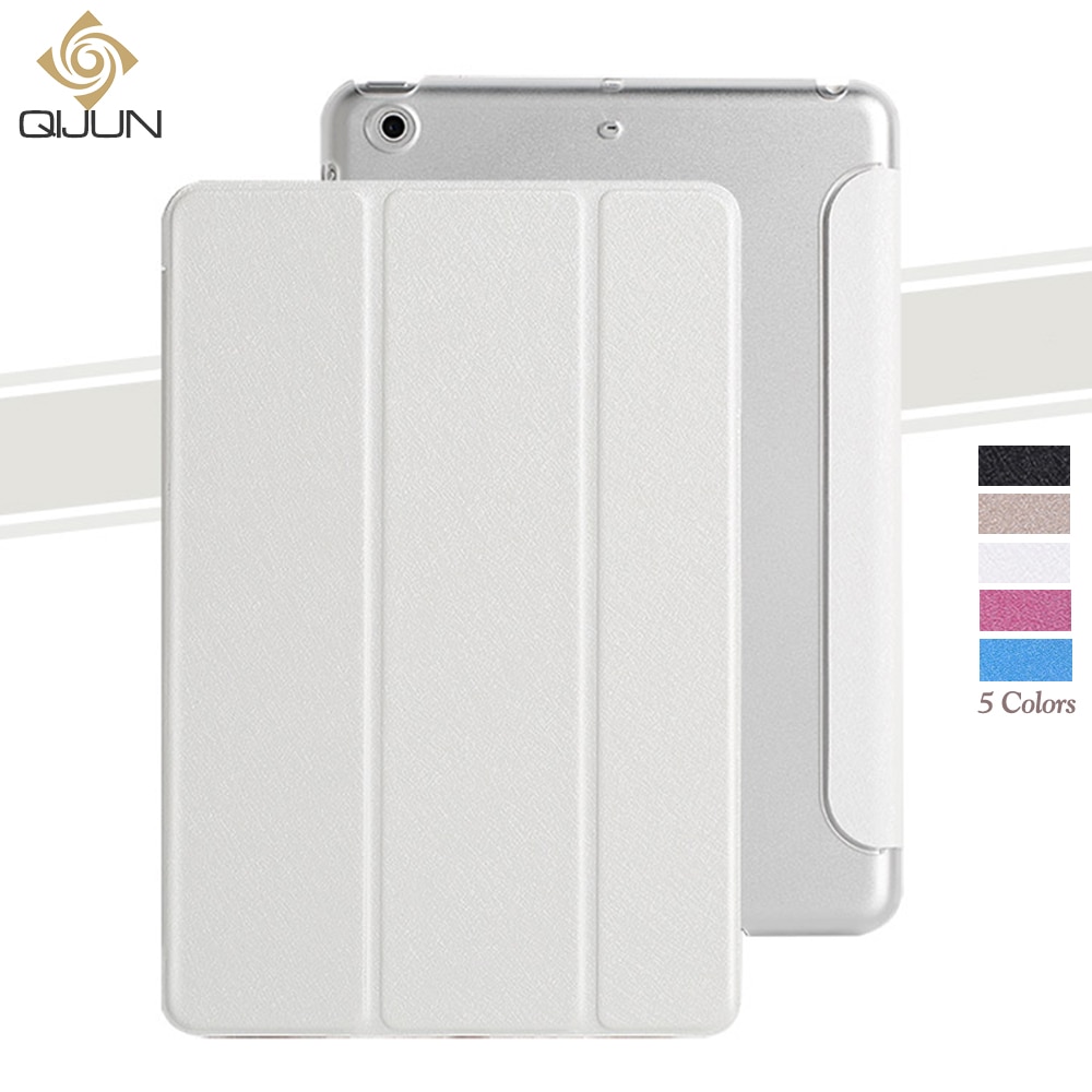 Qijun Case Voor Ipad Mini 4 7.9 ''Pu Leer Pc Back Cover Stand Auto Sleep Smart Magnetische Folio cover Voor Ipad Mini4 Funda