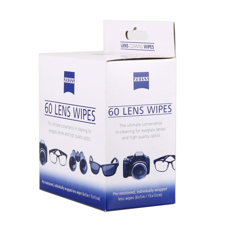 60pcs Zeiss bevochtigd Lens Schoonmaken Glazen doek Optische Camera Cleaner
