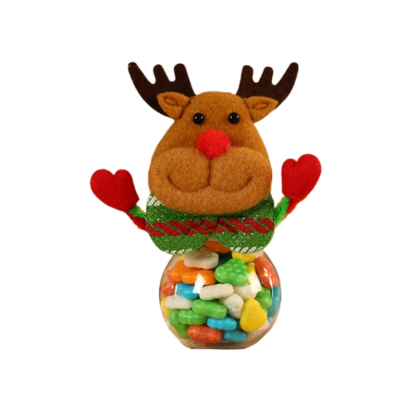 Kerst Snoep Behandelen Jar Kerstman Pop Chocolade Container Xmas Fles