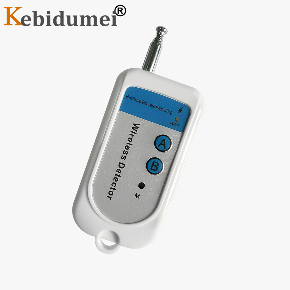 Kebidumei RF Wireless Signal Detector Tracker 100-2400 Mhz Frequency 12V Mini Camera Finder Sensor Alarm Device Radio Check