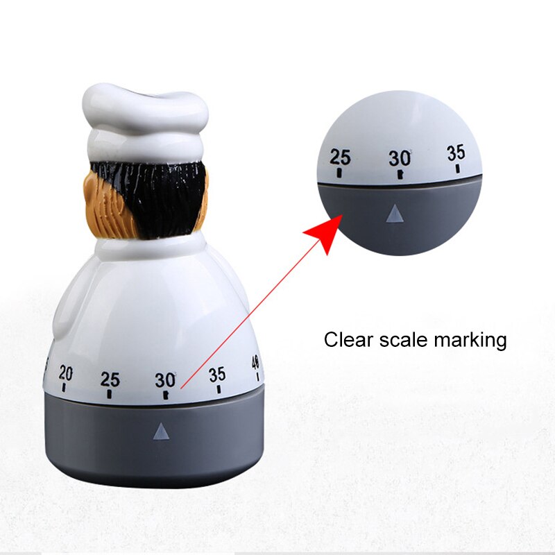 Creatives Kitchen Timer Cute Chef Alarm Clock Electronic Timer For Kitchen TP