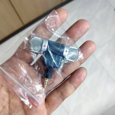 Portable Wireless Microphone Stereo Mic 3/4 Pin 3.5mm Jack for Laptop Recording Studio Interview Smartphone for IPhone Android