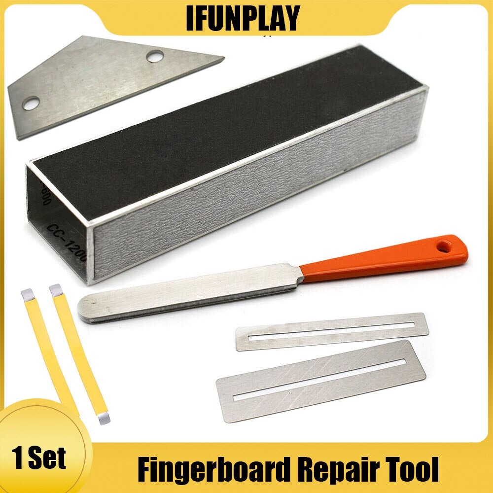 Guitar Fingerboard Luthier Tool Guitar Fret Crowning File Fret Leveling Beam Sanding Leveler Beam and guitar String Spreaders