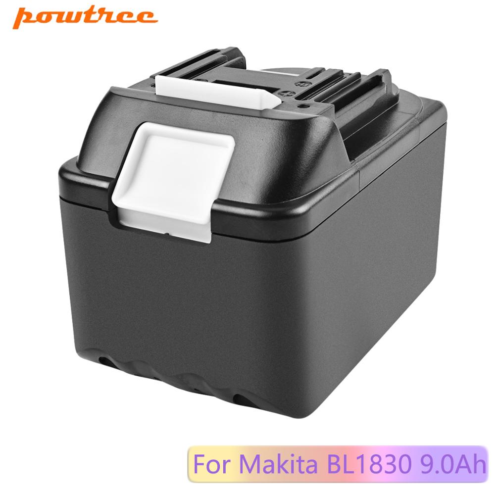 Powtree 18V 9000mAH Replacement For Makita BL1815 BL1820 BL1830 18V LXT Lithium-Ion Cordless Battery