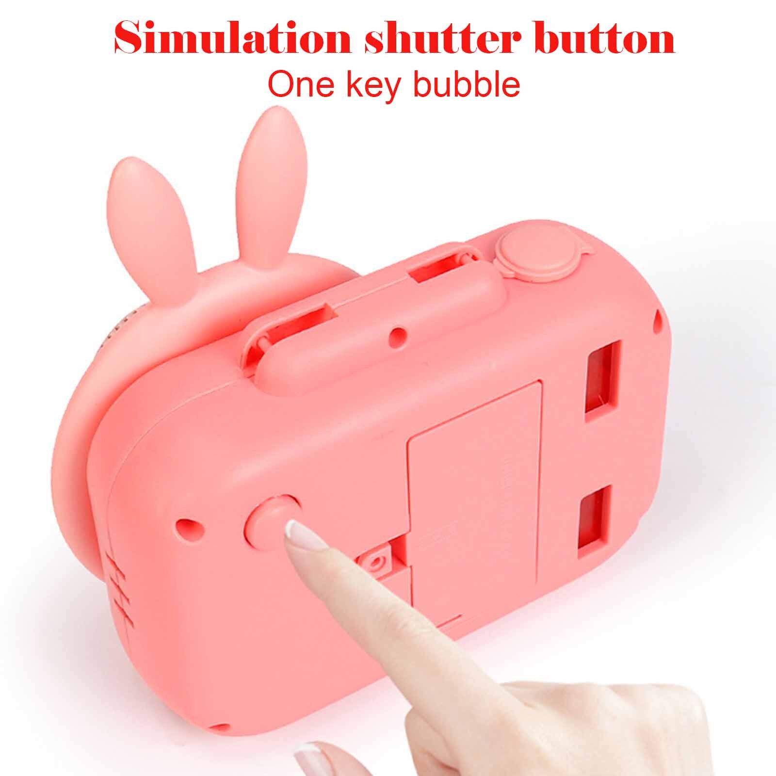 Kinderen Zeep Automatische Bubble Machine Speelgoed Camera Elektrisch Licht Muziek Zomer Water Outdoor Speelgoed Wedding Party Materialen