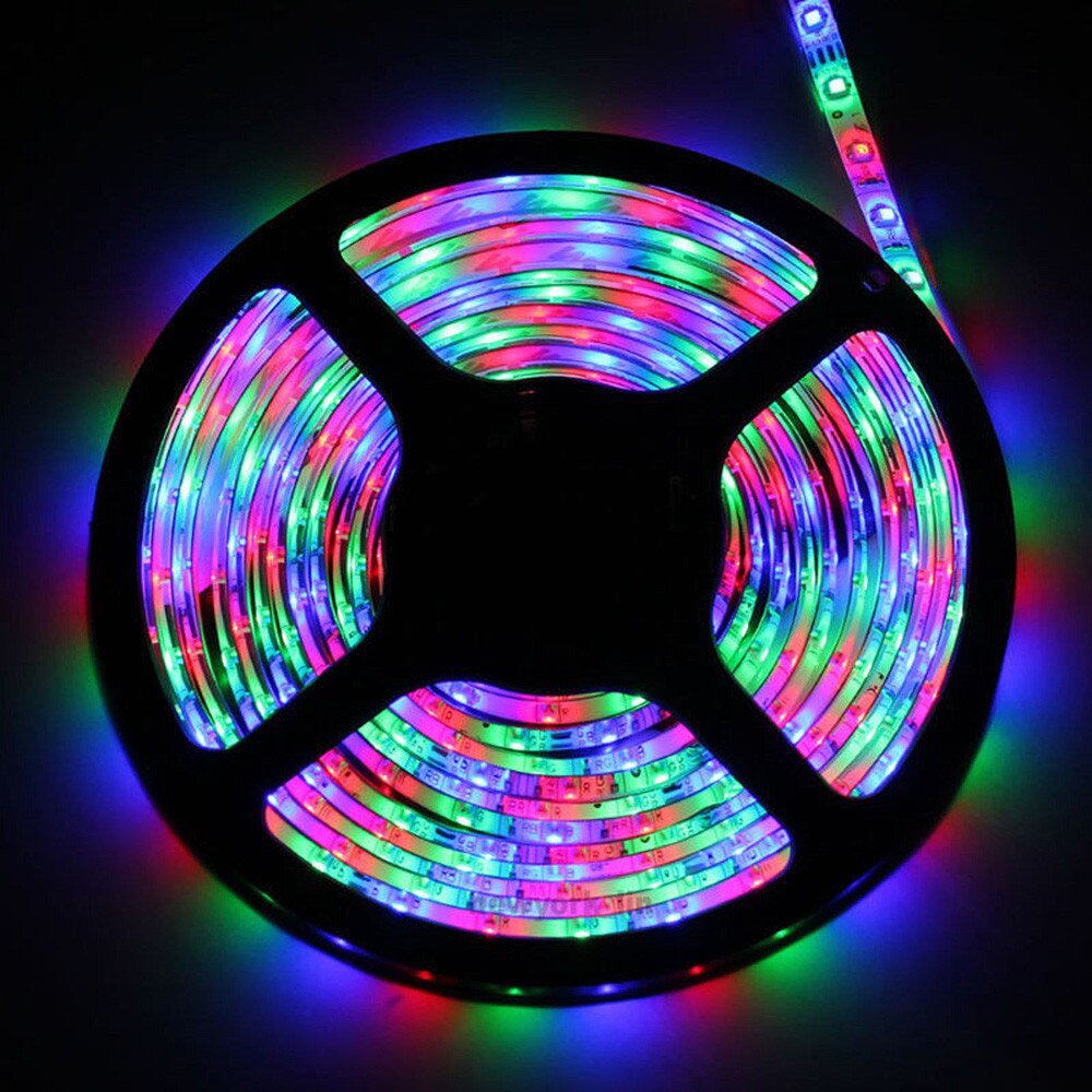 Usb Table Light Rgb Diy Neon 10m 3528 Smd Rgb 600 Led Strip Light +44 Key Ir Remote Control Adapter #ab