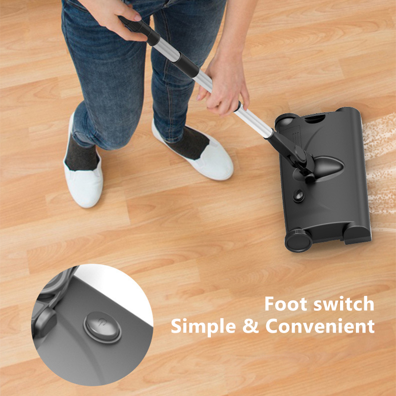 Håndholdt elektrisk moppe trådløs visker usb genopladelig fodafbryder lav støj 3 in 1 støvsuger med 280ml skuffestøvkasse