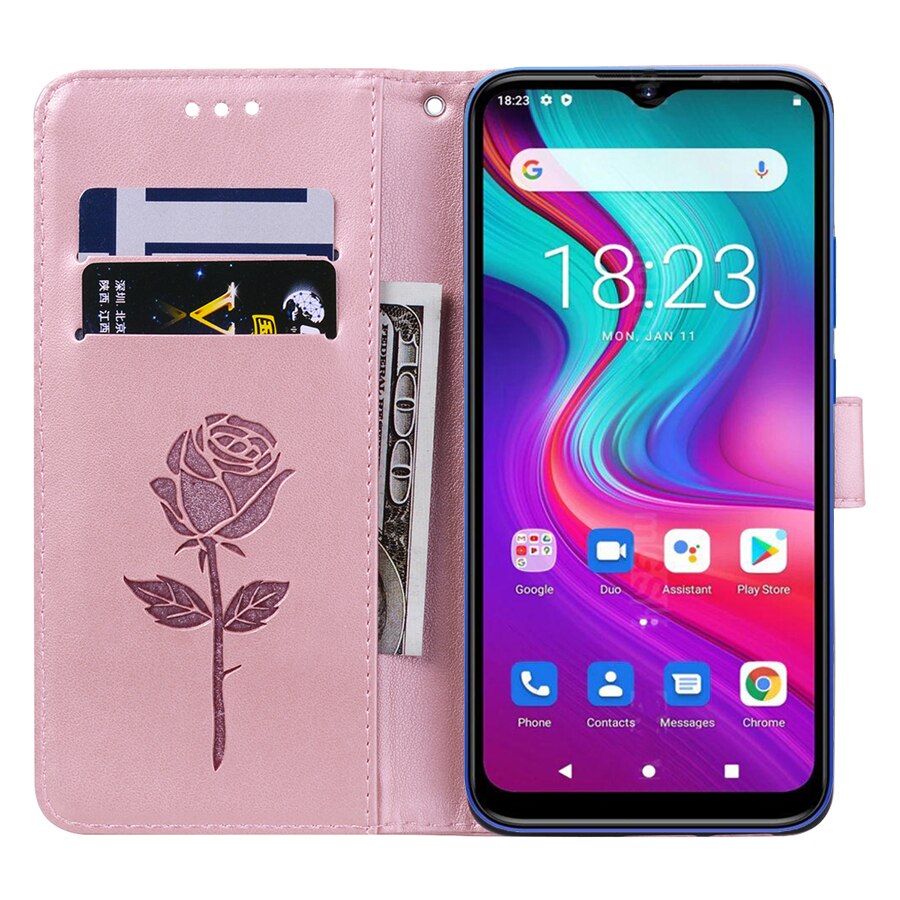 Business Leather Flip Case For Doogee X96 Pro Coque Anti-knock Wallet Cover For Carcasa Para Celular Doogee X96 Pro X96Pro Etui: MGTZ Pink