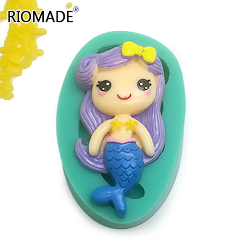 Mermaid Fondant Mallen Cake Decorating Gereedschap Sea Star Siliconen Mal Chocolade Cupcake Dessert Voor Polymeer Klei Bakvorm: F0956RY