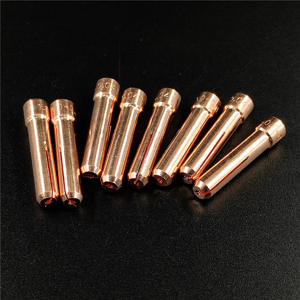 Pointes de pinces courtes pour chalumeau à souder, série WP17 18 26, 10N22S/10N23S/10N24S/10N25S 1.0MM/1.6MM/2.4MM/3.2MM