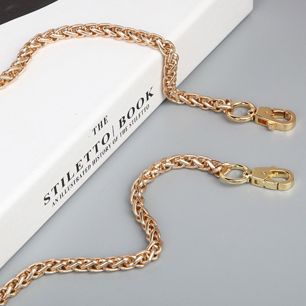 60cm 120cm Golden Silvery Aluminum Chain Metal Chain Handle Replacement Chain For Jewelry Making Findings Bag Chain Strap
