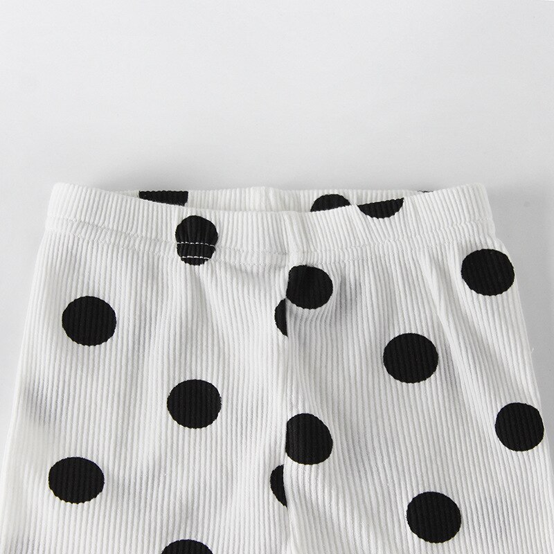 Koodykids Baby Boy Pants Spring Autumn Baby Legging Black Dot Baby Girl Leggings Socks Feet Pants Spring 0-2 Years