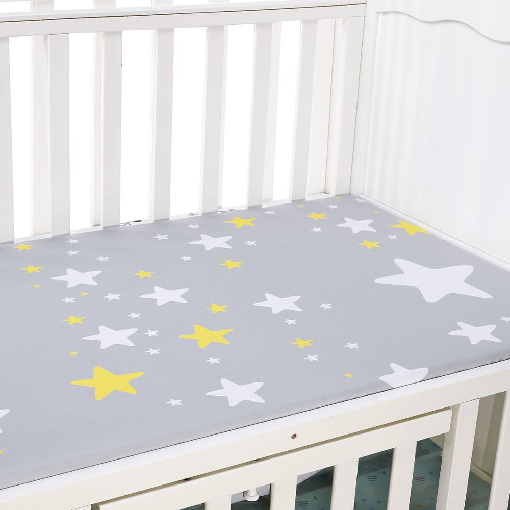 Stretchy Ingericht Crib Lakens 100% Microfabric Wieg Matras Topper Voor Baby Meisjes & Jongens Ultra Zachte Geweven Sheet Cover: ZLD0005