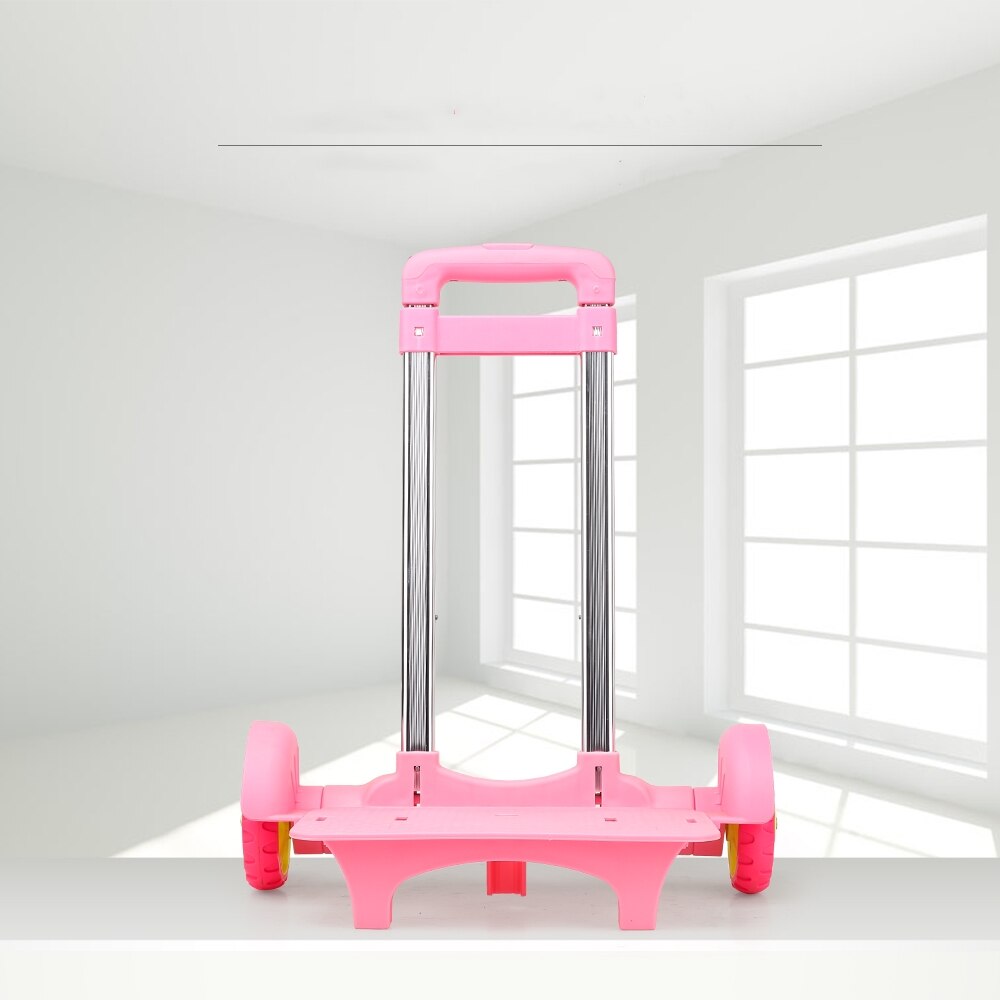 B-LIFE Folding School Bag Trolley Dolly Cart Student Backpack with Rolling Wheels Portable Luggage Cart Perfect for Childen
