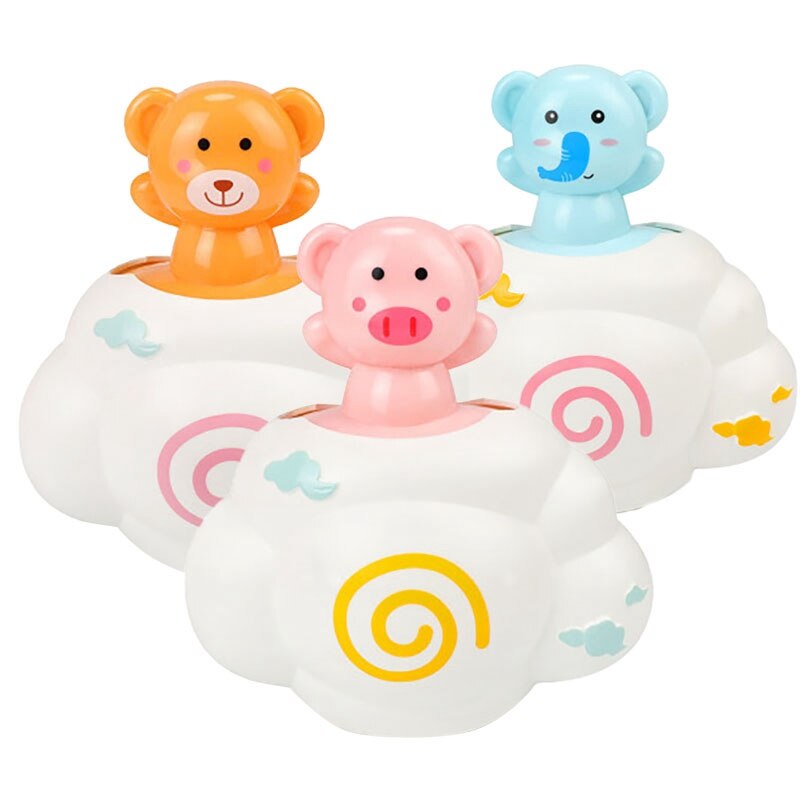 3 Pack pluie nuage baignoire jouets pour enfants baignoire temps pour enfants coloré pomme de douche Fun bain jouets horloge eau jouets: Default Title