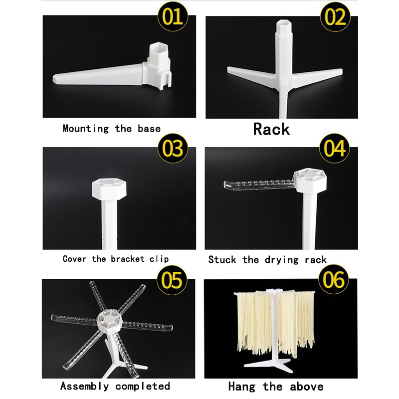 Luxshiny Nudeltrockner Aus Holz - Faltbarer Pastaständer Für Frische Pasta 39x30,5x30cm Orange