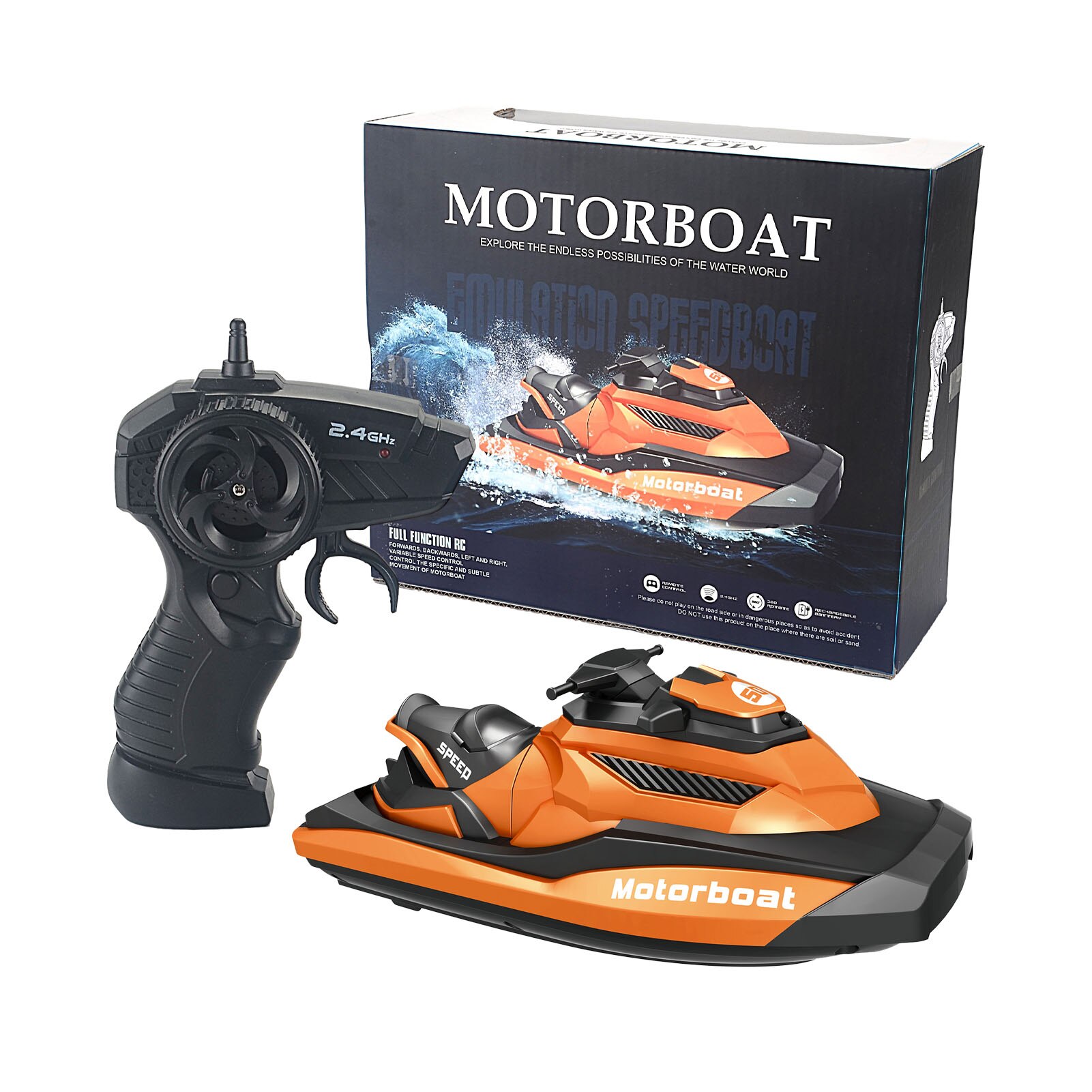 freundlicher Wasserdichte Stiefel Spielzeug 2,4 GHz RC Ozean Wasserdichte Große RC Stiefel Geeignet für Schwimmen Schwimmbad Teich freundlicher # W: Orange