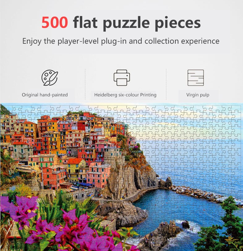 500 Pieces Of Adult Puzzle Puzzle Landscape Oil Painting Animal Children's Puzzle Toy Exercise Children's Intelligence