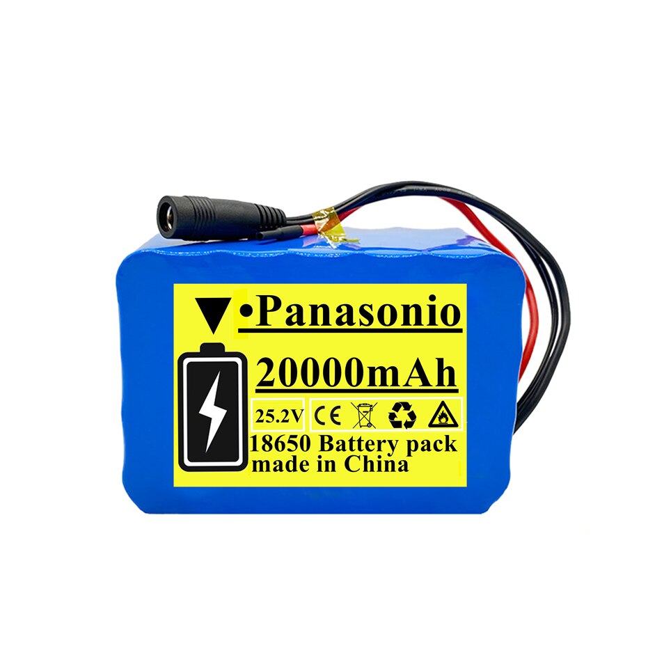 6s4p 24V 20Ah 18650 Battery Lithium Battery 25.2v 20000mAh Electric Bicycle Moped /Electric/Li ion Battery Pack with charger