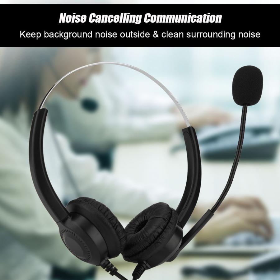 Mute Functie Callcenter USB Headset Noise Cancelling USB Callcenter Headset met Microfoon Hoofdtelefoon