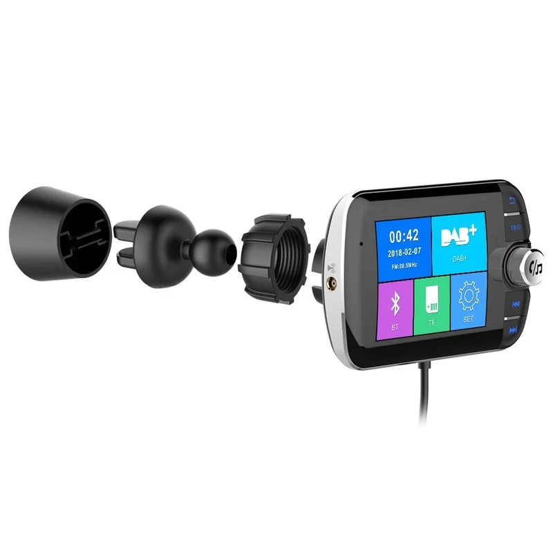 Bil bluetooth dab digitalradio digitalradio bluetooth  mp3- spiller fm sender dab 004 materiale abs