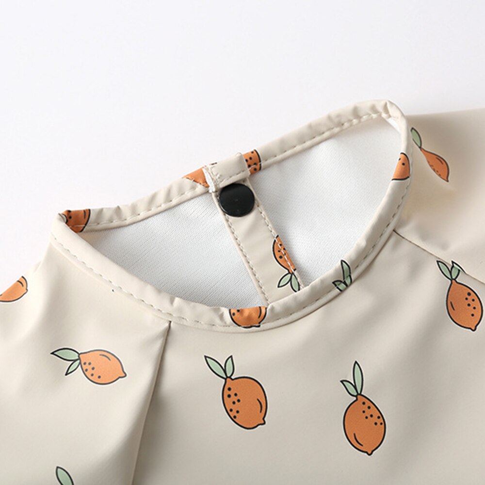 Baby Long Sleeved Bibs Children Toddler Bibs Art Crafts Waterproof Mealtime Protection Washable Easy Clean Smock for Kid