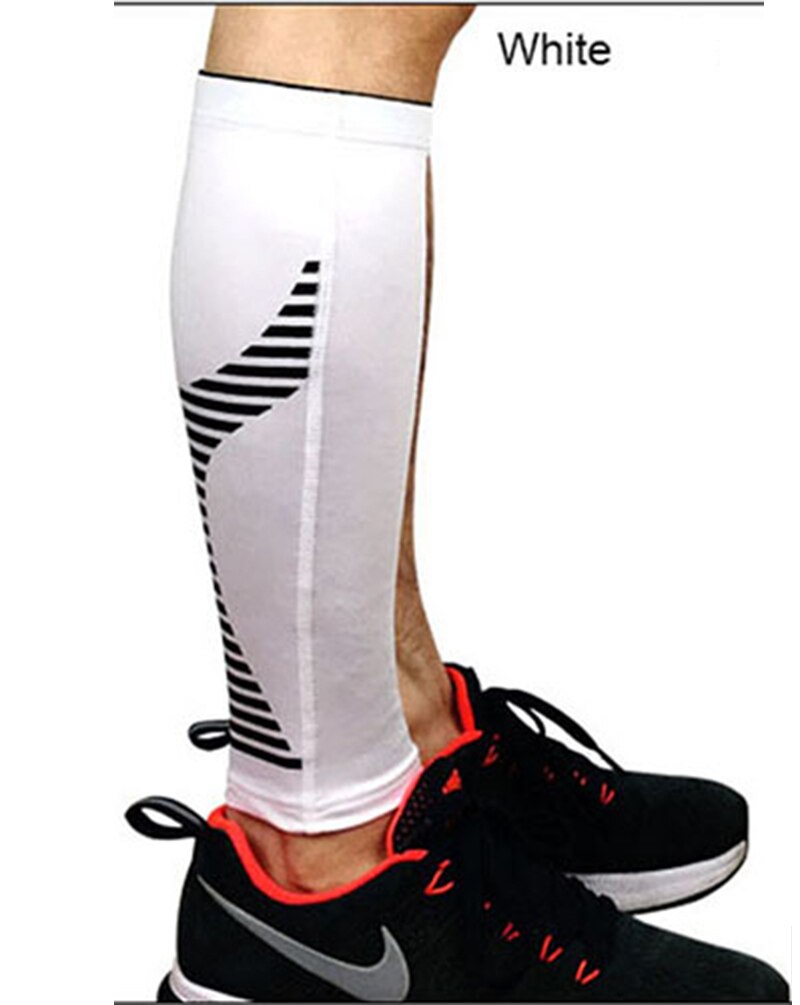 1PCS Cycling Running Leg Compression Sleeves Calf Non-slip Breathable Yoga Tennis Football Shin Guards Sports Safety 5 Colors