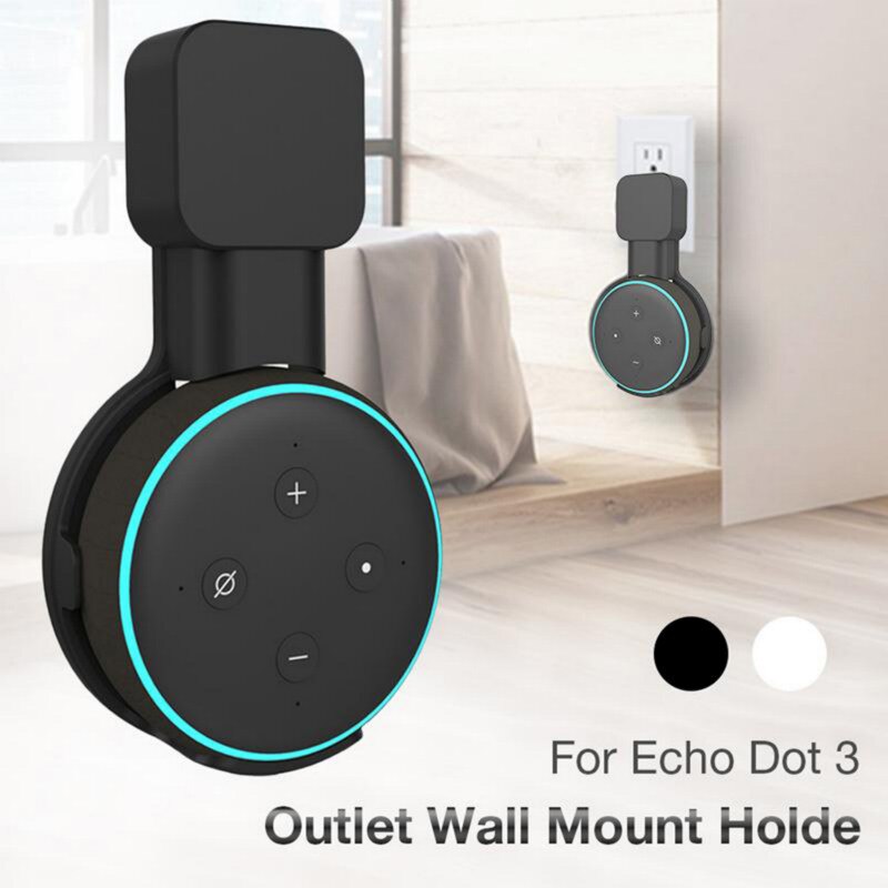Outlet Wall Mount Stand For Echo Dot 3rd Speaker Wall Mount Speaker Holder Compact Hanger Holder Stand Grip For Echo Dot 3rd