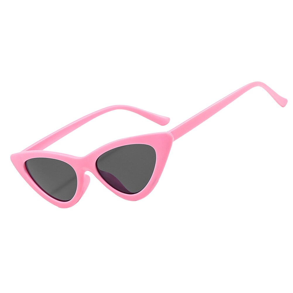 Cat Eye Zonnebril Goggles Vrouwen Sexy Driehoek Retro Kleine Zonnebril Mannen Eyewear Vrouwelijke UV400 Fietsen Vissen Zonnebril: Pink
