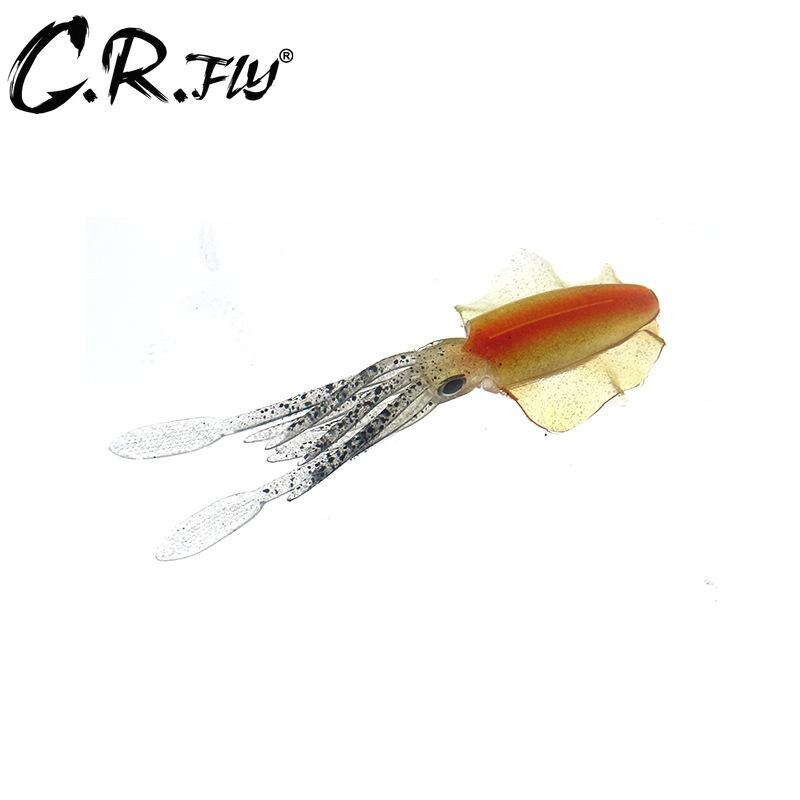 1pc Fishing Soft Squid Lure 7g 10cm Luminous/UV Squid Jig Fishing Lures For Sea Fishing Wobbler Bait
