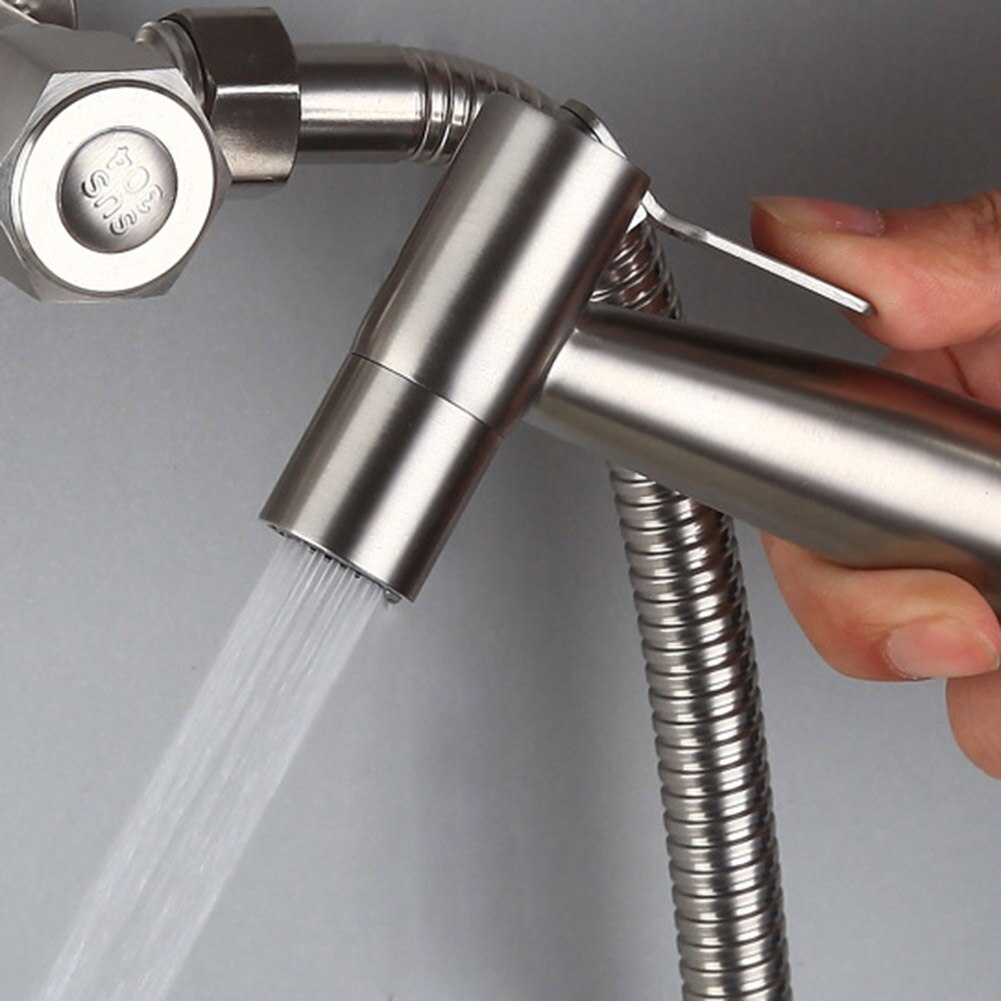 Pulverizador do vaso sanitário de limpeza simples potty cleaner mão bidé spray conjunto auto cabeça chuveiro torneira do banheiro auto