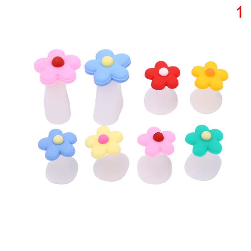 8 pièces/ensemble fleur goutte d'eau perle séparateurs d'orteils Silicone orteils diviseur manucure pédicure pieds entretoises pédicure bricolage Nail Art outil