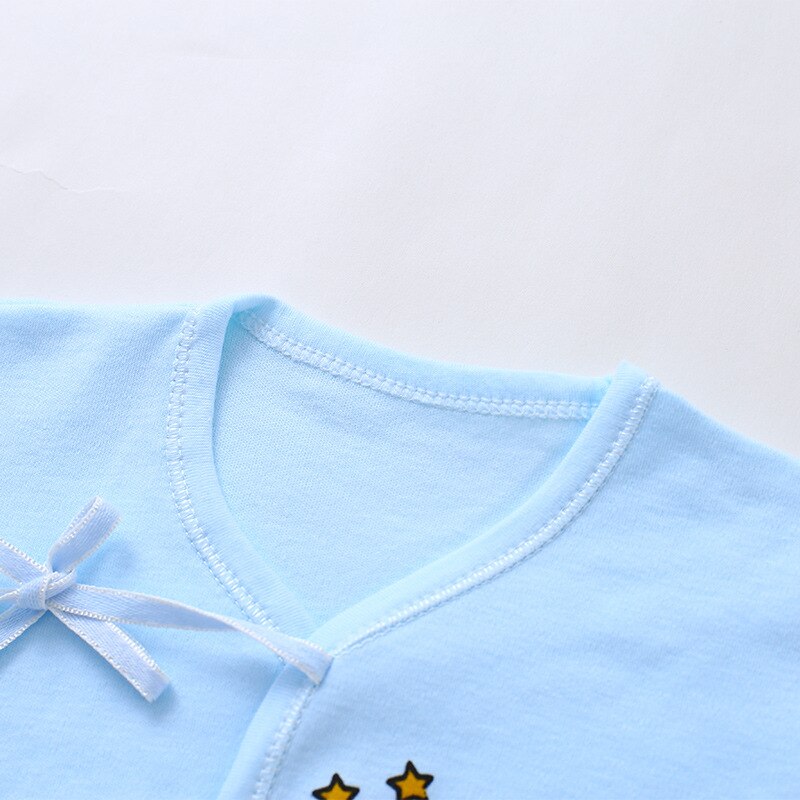 Pur coton bébé ouverture sous-vêtements pour garçons et filles au printemps, été, automne et hiver pour 0-6 mois