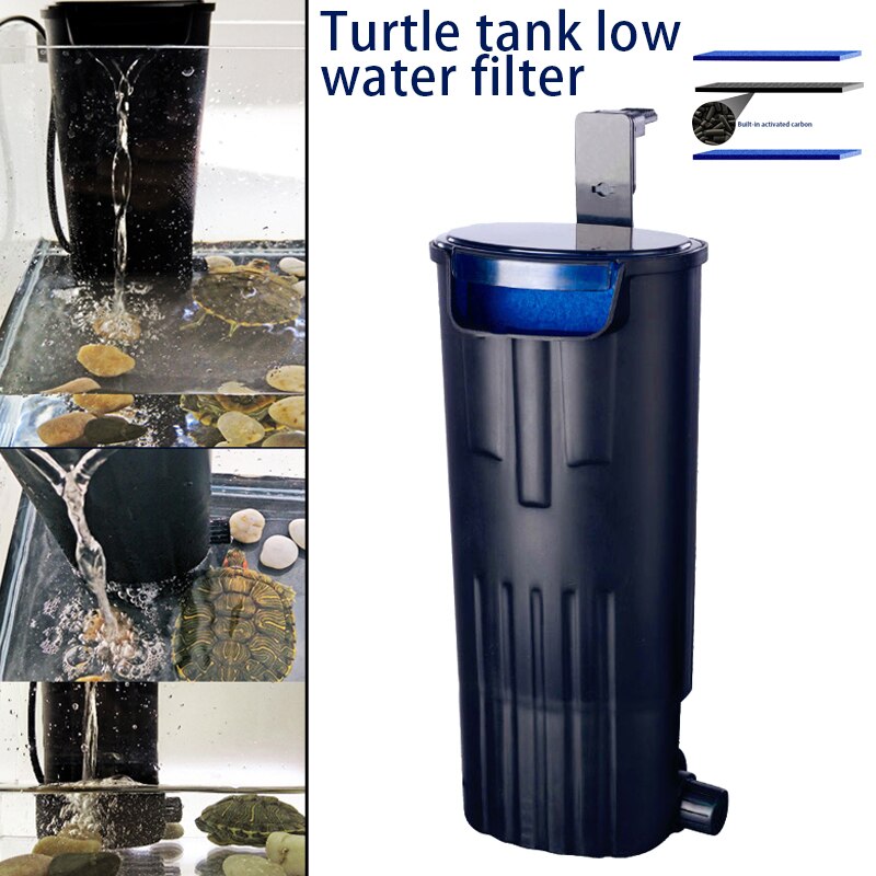 Aquarium Schildpad Lage Water Filter Pompen Aquarium Waterval Water Circulatie SNO88: Default Title