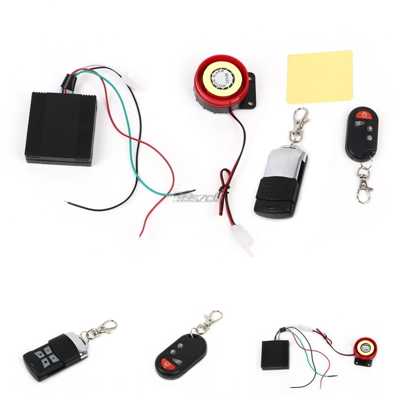 1PC accensione elettrica scooter sistema di allarme di sicurezza auto telecomando 12V antifurto moto moto parti del motociclo