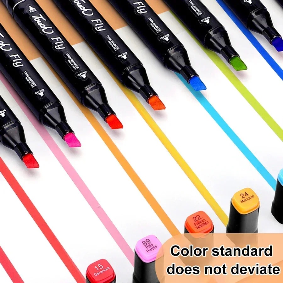 80 Farben Doppelköpfiges Marker-Textmarker-Set, Comic-Malerei, Skizze, Graffiti, Aquarell, Kunst, Studenten-Briefpapier