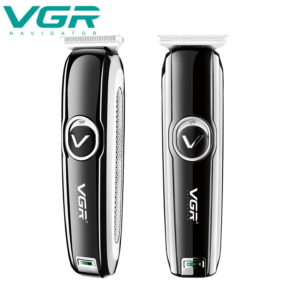 VGR Ciseaux Électriques Nouvelle Tondeuse À Cheveux 0 Tête De Coupe Tête D'huile Sculpture Ciseaux De Coiffeur Électrique USB V-168 Tondeuses Sans Fil
